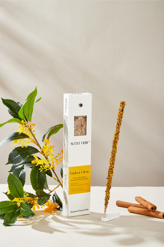 Warm cinnamon thick incense sticks for attracting money, wealth, and financial abundance.