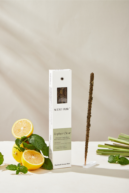 Energizing, all-natural lemongrass incense sticks for study focus and career success.