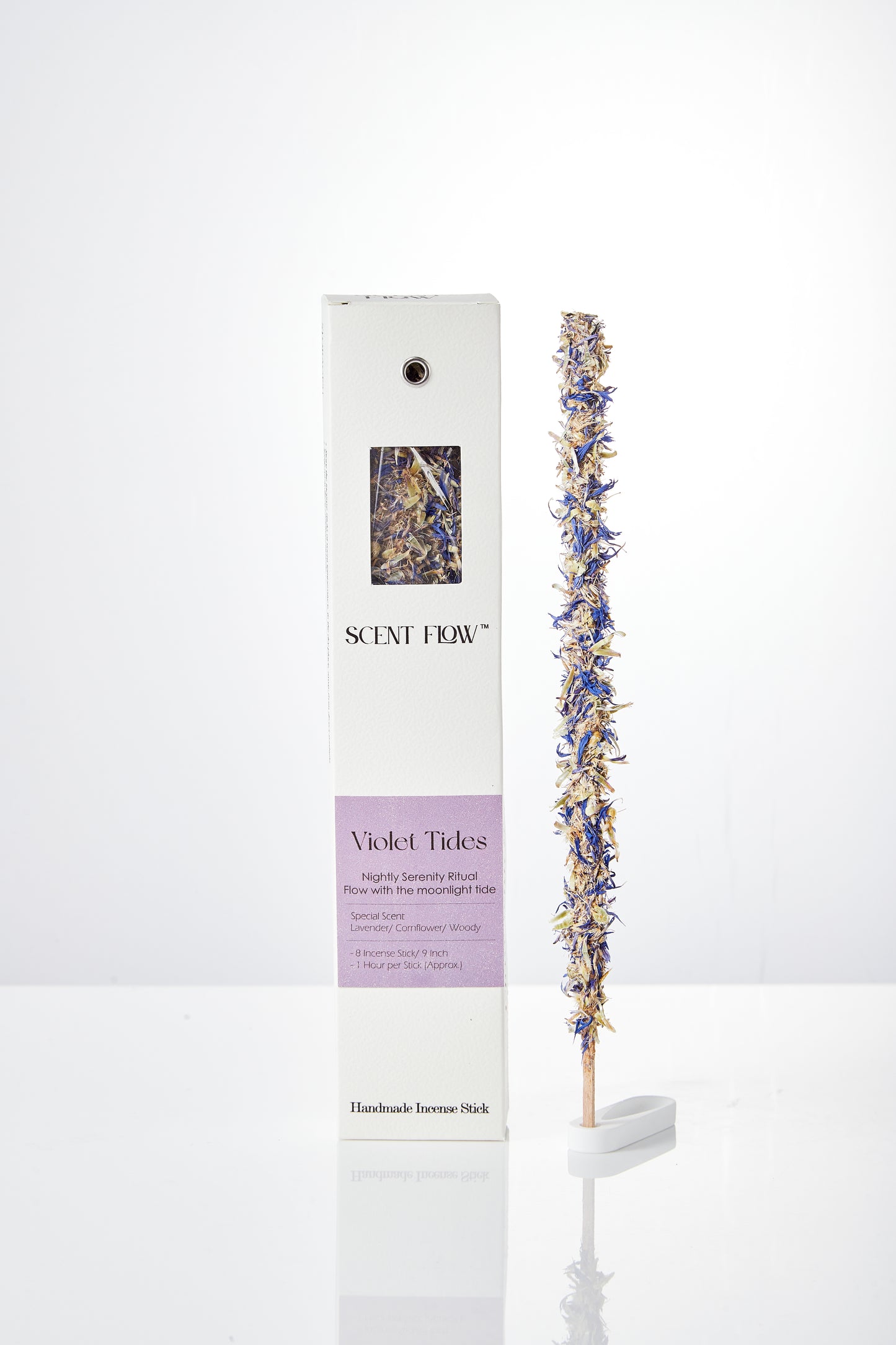 Lavender cleansing incense to remove negative energy and purify a sacred space